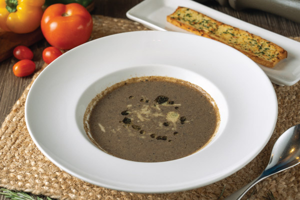 ZUPPA DI FUNGHI AL TARTUFO